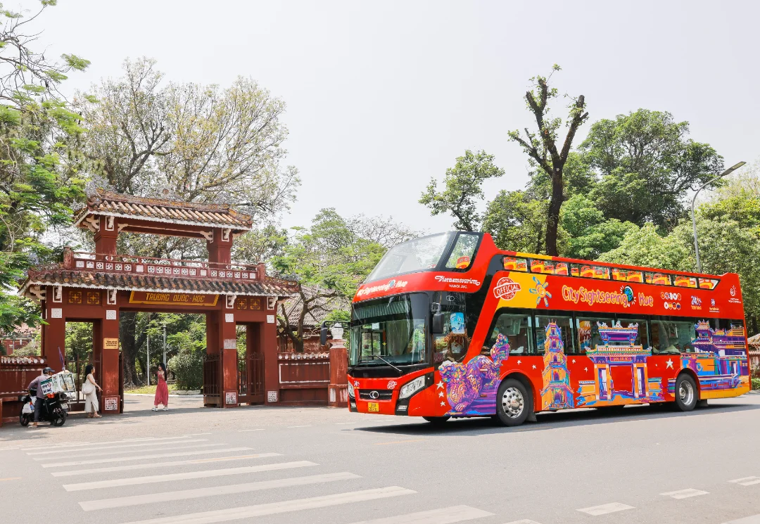 Vé Trải Nghiệm Xe Buýt 2 Tầng Huế
